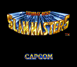 Saturday Night Slammasters (USA) Title Screen